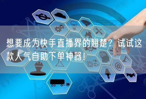 想要成为快手直播界的翘楚?试试这款人气自助下单神器!