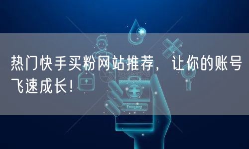 热门快手买粉网站推荐,让你的账号飞速成长!