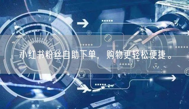 小红书粉丝自助下单,购物更轻松便捷。